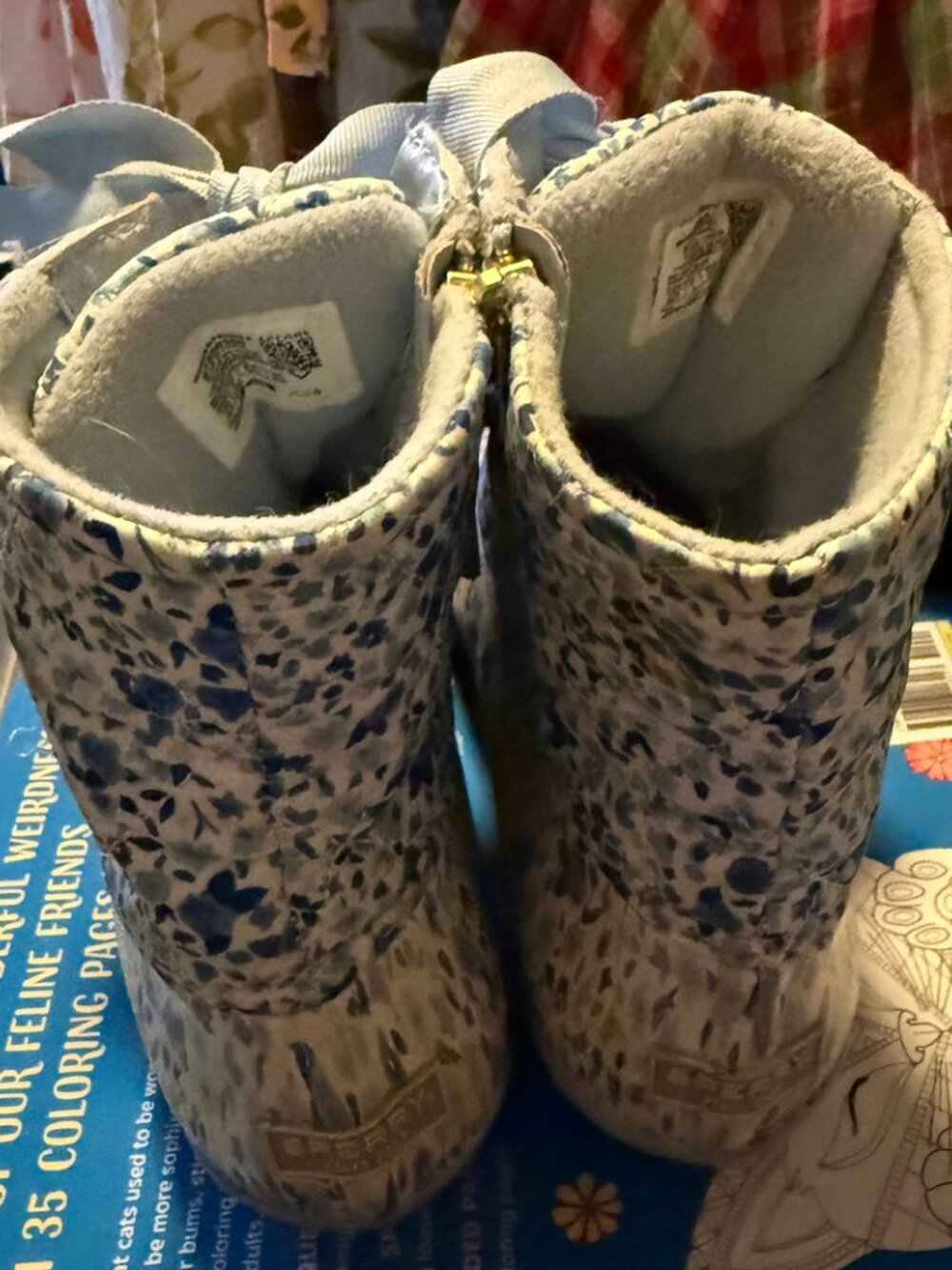 Sperry Saltwater Floral Duck Boot Size US Size 8.5 - Picture 2 of 5